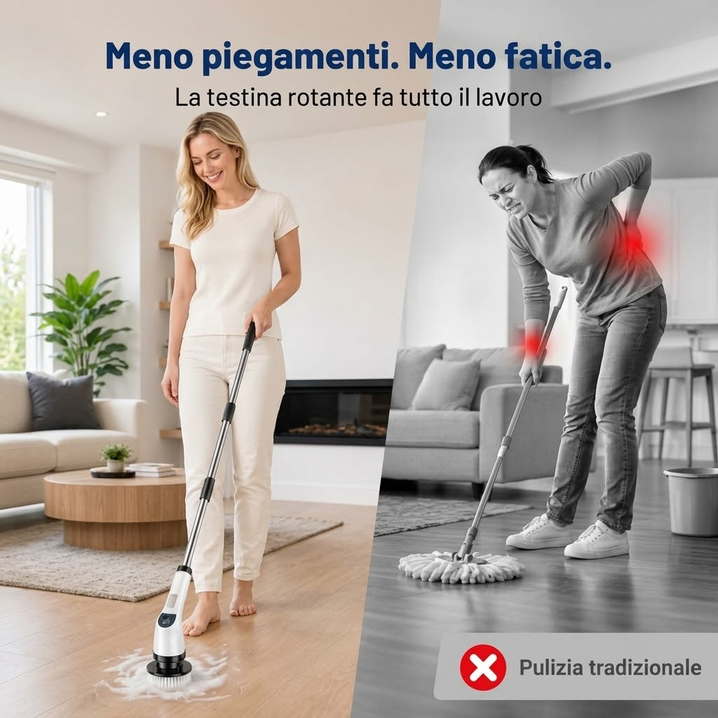 Easy casa Spazzola Elettrica Ricaricabile 7 in 1